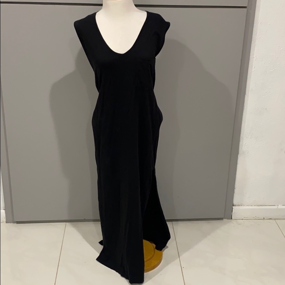 Black T-shirt maxi dress Forever21 size Small